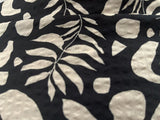 2 Metres Of A Blobs And Ferns Printed Cotton Seersucker Dress Fabric