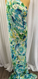 REM 3 Mtr Of A Bold Batik Inspired Abstract Print Polyester Chiffon Dress Fabric