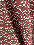 REM 2.5 Mtrs "Majorly Mayan" Ditsy Abstract Print 100% Viscose Dress Fabric (Smoked Pink)