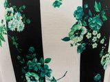 2 Metres Of A Beetleguese Floral Print Viscose Elastane Jersey Dress Fabric