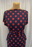 2 Metres Of A "Dotted 2Get Spotted" Print Viscose Elastane Jersey Dress Fabric