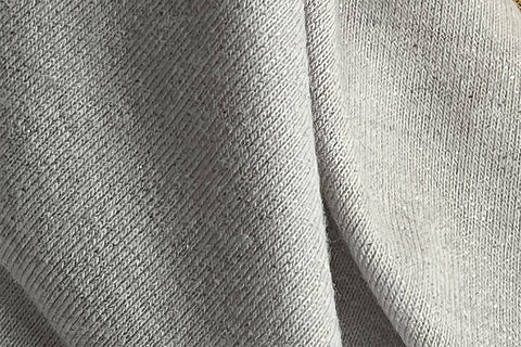 2 Metres Of A Silver Frosted Pale Grey Soft Polyester Jersey Dress Fabric