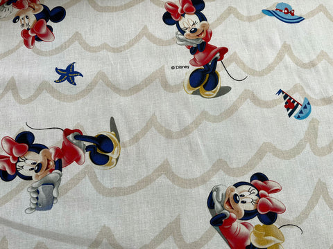Disney's "Minnie Mouse" Print 100% Cotton Curtain Cushion Crafts Fabric Material