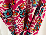 REM 2 Metres Of A Spirograph Floral Print Viscose Elastane Jersey Dress Fabric