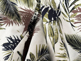 2 Metres Of A Forest Foliage & Ferns Print 100% Spun Viscose Dress Fabric