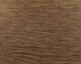 REM 1.7 Metres Of A Plain Mocha Diamond Dobby Polyester Viscose Dress Fabric Material