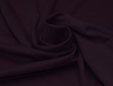 Gorgeous Aubergine Purple Light Weight Ponte Roma Double Knit Jersey Dress Fabric