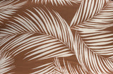 Large Swirling Palms Print 100% Spun Turkish Viscose/Rayon Dress Fabric (Washed Terracotta)