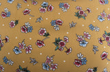 Delicate Daisies Floral Print 100% Spun Viscose/Rayon Dress Fabric (Washed Mustard)