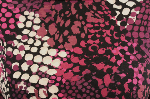 Rem 1.5 Metre Piece Of A Patchwork Spotted Print Viscose Elastane Jersey Dress Fabric