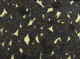 "Favolosi Scarabocchi Astratti" Italian 100% Rayon Sateen Print Dress Fabric (Black)