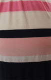 Rem 2 Mtrs Of A "Joules Stripe" Print Viscose Elastane Jersey Dress Fabric