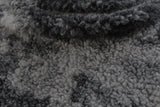Charcoal Acid Wash Super Soft Sherpa/Borg Fleece Faux Fur Synthetic Blend Coating Dress Fabric