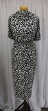 2 Metres Of A "Snow Leopard" Print Polyester Viscose Knit Jersey Dress Fabric