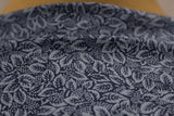 2 Metres Of "Foresta Di Mezzanotte" Italian Rayon Sateen Dress Fabric (Blue)
