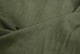 3 Metres Of A Washed Sage Green Iredescent Powder Soft Spun Viscose Dress Fabric